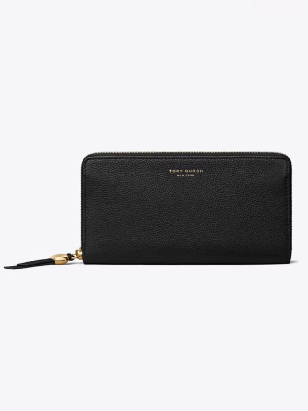 Women's Tory Burch Black Emerson Saffiano Leather Wristlet